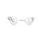 Silver Pearl Claw Stud Earrings